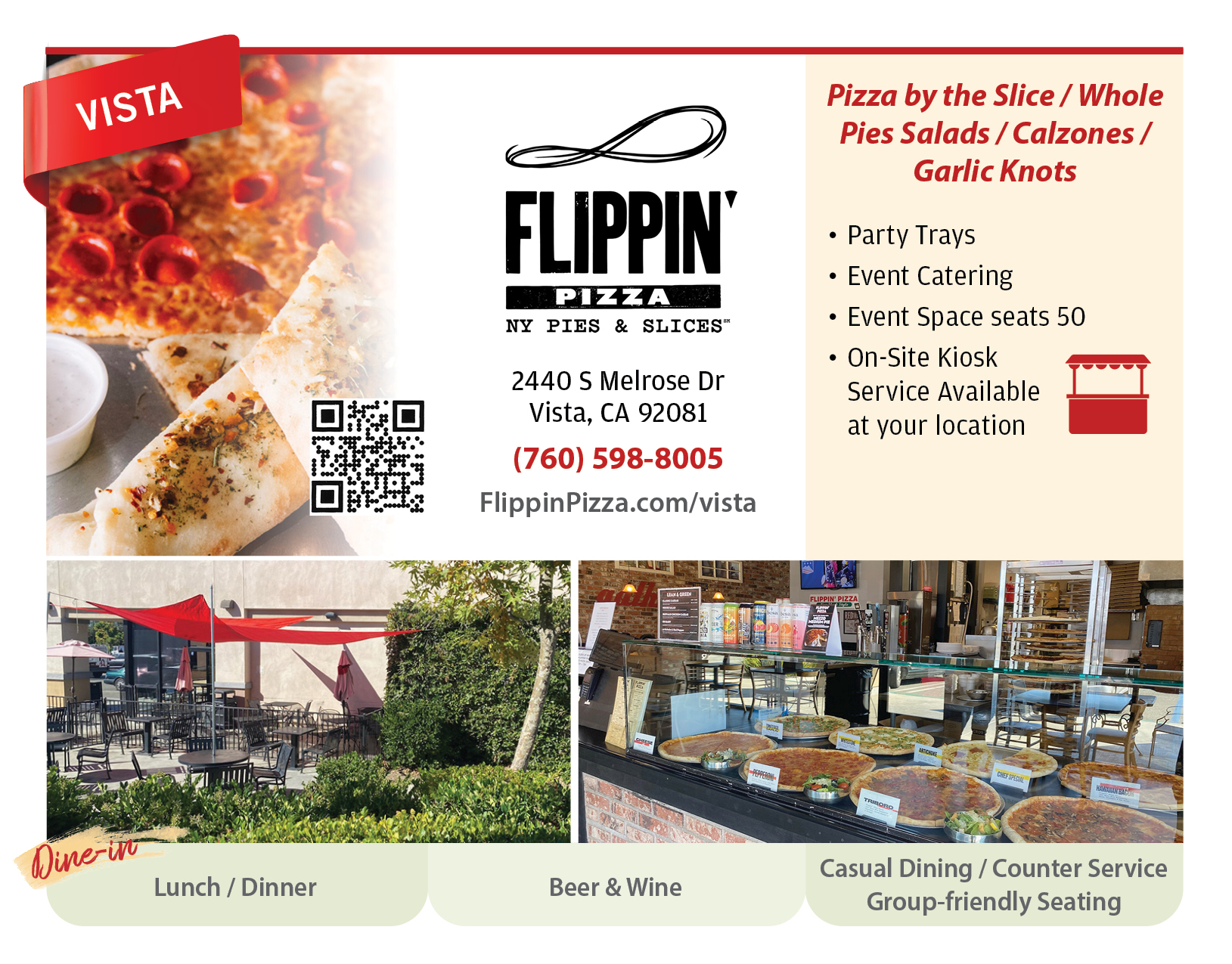 Flippin Pizza - Vista